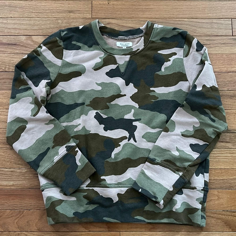 Madewell camouflage sweatshirt medium